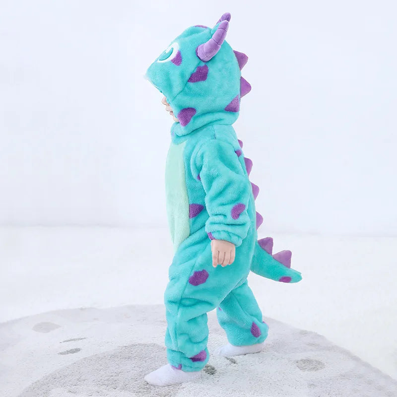 Baby Sully Romper Blue Warm Onesie Newborn Bebes Boy Girl Clothes Halloween Cow Costumes Cartoon Toddler Outfit Cute 0-3 Years